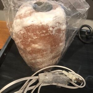 3/$40 NWOB Pink Himalayan Salt 7" Lamp Still w/TeaLight Well~Pakistan/Authentic